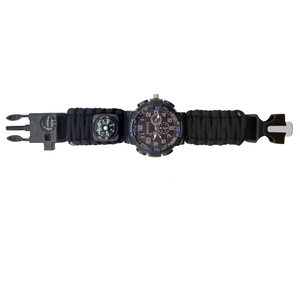 Paracord นาฬิกากีฬากลางแจ้ง,นาฬิกาเชือกไนลอนเอาตัว<span class=keywords><strong>รอด</strong></span>กลางแจ้งกันน้ำ - Product Image 1