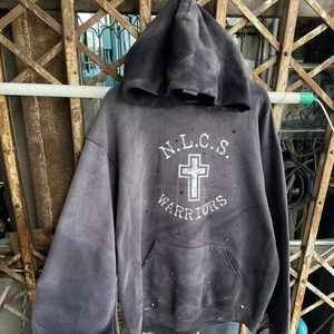 Sweat-shirt confortable de haute qualité 400GSM avec logo personnalisé du fabricant, sweat-shirt noir délavé en coton vintage, logo personnalisé, sweat-shirt pour homme - Product Image 1