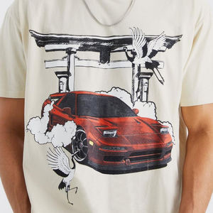 เสื้อยืดคอกลมพรีเมียมทรงโอเวอร์ไซส์สำหรับผู้ชาย พิมพ์ลายตามสั่ง ราคาสมเหตุสมผล เสื้อยืดสกรีนลายสำหรับผู้ชาย - Product Image 5