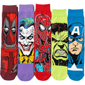 Calcetines Antideslizantes <span class=keywords><strong>de</strong></span> Algodón con Dibujos Animados <span class=keywords><strong>de</strong></span> Spider-Man para <span class=keywords><strong>Mujer</strong></span> y Hombre, Modelo WZ-460 Four Seasons <span class=keywords><strong>Hulk</strong></span> - Product Image 1