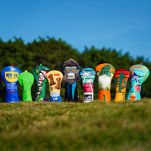 Bao gậy golf thiết kế mới, tùy chỉnh, chất liệu gỗ, thêu, da PU, phụ kiện golf - Product Image 1