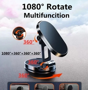 Support de téléphone portable magnétique pliable rotatif à 360 degrés pour voiture, avec aimant industriel permanent à découpe et pliage - Product Image 5