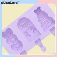 SILIKOLOVE BPA-vrije huishoudelijke ijslollyvorm, handgemaakte ijslollyvorm van siliconenrubber, voedselveilig, op voorraad