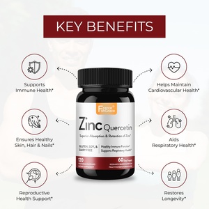 Cápsulas de Quercetina y Zinc de Alta Calidad, 120 Cápsulas, Apoyo Antioxidante e Inmunitario para Hombres y Mujeres, Suplemento de Zinc y Quercetina - Product Image 3