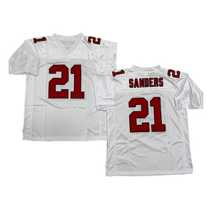 Maillot de rugby vintage pour homme, style cousu, 4 <span class=keywords><strong>Brett</strong></span> Favre, 7 <span class=keywords><strong>Michael</strong></span> Vick, 10 Steve Bartkowski, 21 Deion Sanders, tailles S à 3XL - Product Image 6