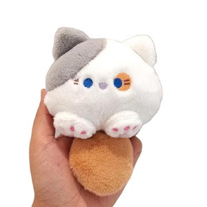 Lindo BB llamado casual gato colgante de felpa con sonido de dibujos animados gato Rosa muñeca llavero bolsa adorno colgante muñeca pequeña colgante - Product Image 2
