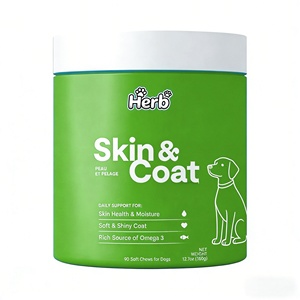 อาหารเสริมสำหรับสุนัขแบบเคี้ยว ยี่ห้อ ODM/OEM สูตรเฉพาะ บำรุงผิวและขน ด้วยน้ำมันปลา วิตามิน และแร่ธาตุ เสริมสร้างภูมิคุ้มกัน บำรุงข้อต่อ ช่วยระบบย่อยอาหารสำหรับสุนัขที่มีอาการแพ้ง่าย - Product Image 1