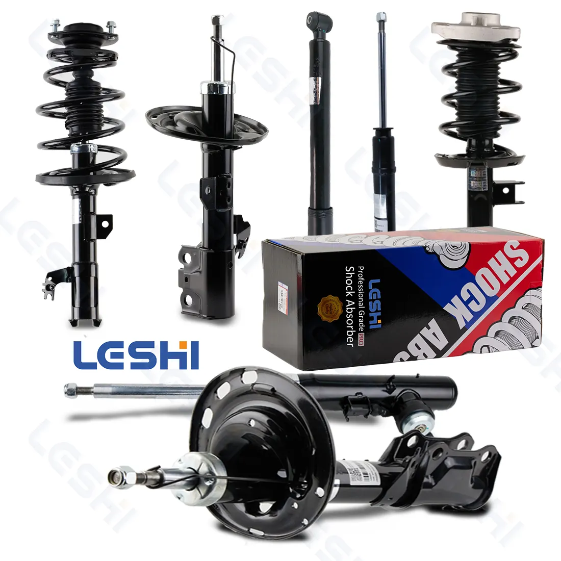 LESHI Hot Sale Durable Adjustable Steel Spring Amortiguadores Hydraulic Front Rear Car Shock Absorber For Mercedes Benz BMW AUDI