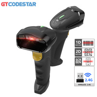 Escáner de Códigos QR Inalámbrico 2.4G GTCODESTAR, Lector de Códigos de Barras 2D USB, Escáner de Códigos de Barras 1D para Almacén