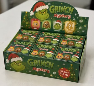 Juguete Antiestrés de TPR con Forma de Monstruo Verde Adorable del Grinch, Temática Navideña, Caja Sorpresa, Juguete Creativo para Aliviar el Estrés - Product Image 4