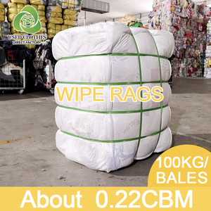 Paquete de 10kg y 25kg, ropa usada de algodón multiusos, trapos, piezas cortadas de tela, camiseta de Color oscuro, trapos, Trapos Industriales - Product Image 2