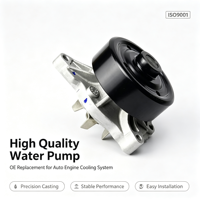 Bomba de Agua de Motor Metálica de Alta Calidad para Geely Emgrand EC7 Sedán/Hatchback, Conexión Directa, Piezas de Repuesto para Refrigeración