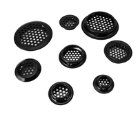 Grille d'aération ronde noire OEM ODM certifiée CE et conforme ROHS pour équipement électronique Shenzhen Capstan Technology