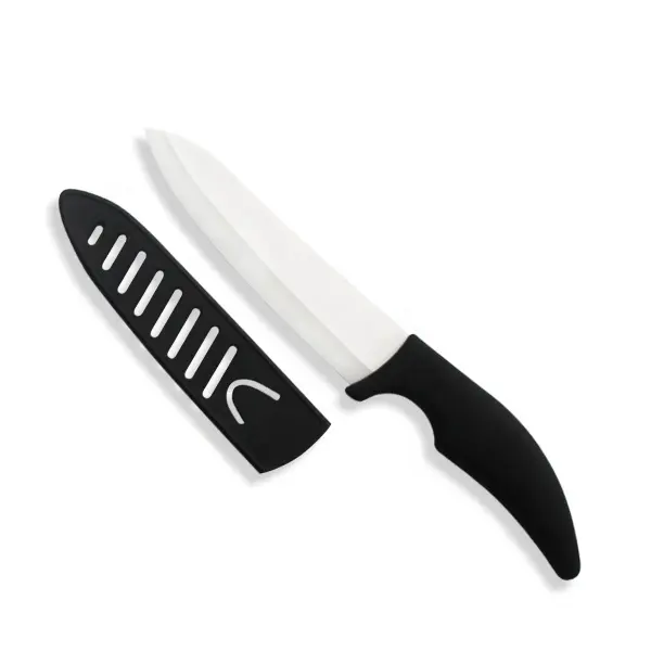 Оптовая продажа общего назначения 6 дюймов белый керамический диоксид циркония ножи с нож оболочка