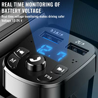 Podofo BT Handsfree Wireless FM Transmitter Pemutar MP3 Mobil Kit Pengisi Daya Mobil Pemantik Rokok Port USB Ganda Harga Pabrik Murah