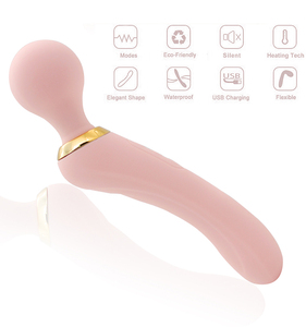 Masajeador de varita eléctrica Personal de mano con recarga USB, resistente al agua, <span class=keywords><strong>10</strong></span> modos, cuerpo, pie, cuello, mano, cabeza, máquina de masaje vibratorio - Product Image 6