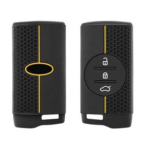 Étui de clé de voiture en gel de silice personnalisé en usine, coque de clé de voiture en silicone OEM, motif <span class=keywords><strong>nid</strong></span> <span class=keywords><strong>d</strong></span>'<span class=keywords><strong>abeille</strong></span> créatif, <span class=keywords><strong>sac</strong></span> de clé de voiture pour Chery - Product Image 4