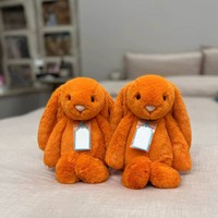 Peluche Lapin Orange Bashful JC du Royaume-Uni, Édition Limitée 25e Anniversaire, Animal en Peluche Doux, Poupée de Confort pour Bébé, Cadeau