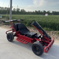 Kart électrique pour événements promotionnels en centre commercial, kart à pédales adulte à quatre roues avec suspension intégrale et phares LED, idéal pour exposition