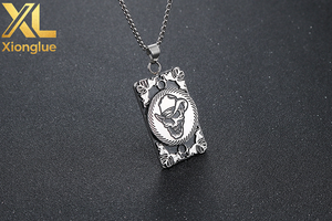 Collar con Colgante de Calavera, Joyería de Acero Inoxidable, Collar de Estilo Punk para Hombre - Product Image 6