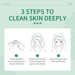LAIKOU 50 กรัม โฟมล้างหน้าบำรุงผิวประจำวัน เซนเทลล่า ซูทติ้ง เฟซ วอช ทำความสะอาดรูขุมขน ล้างหน้าอย่างล้ำลึก - Product Image 5
