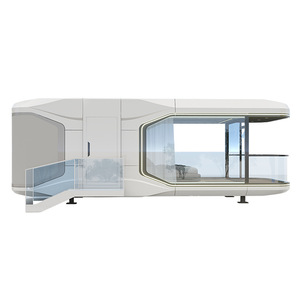 Maison de <span class=keywords><strong>camping</strong></span> portable Tiny <span class=keywords><strong>Camping</strong></span> House T5 Pod Connect de la série Galaxy, fabriquée au Japon, avec un <span class=keywords><strong>grand</strong></span> espace, des jambes en capsule, des maisons préfabriquées de 20 pieds - Product Image 4