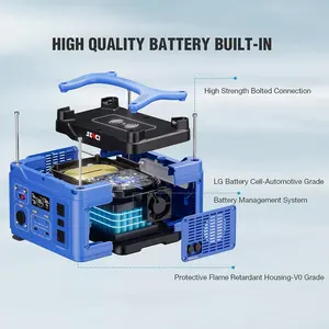 Multifungsi 508Wh Lituium baterai cadangan daya 600W daya listrik stasiun portable solar power generator