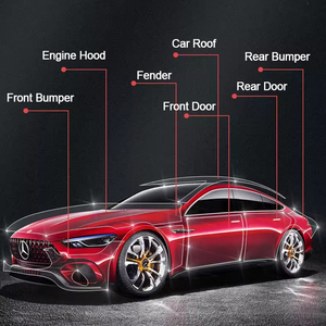 Rouleau d'autocollant de protection de peinture transparente pour carrosserie de voiture CROSSTE 1,52x15m-TPU 6,5-8,5mil Auto-cicatrisant Brillant Anti-jaunissement Protection de peinture 5 ans - Product Image 2