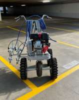Machine de marquage routier à pulvérisation à froid, électrique et à essence, à un ou deux pistolets, pour la peinture de lignes de circulation et de parkings