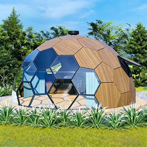 Tente de luxe en bois en forme de nid d'abeille pour glamping, hôtel, dôme géodésique en verre, tente de maison, 6M 7M 8M - Product Image 4