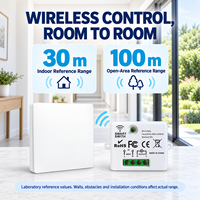 Interrupteur sans fil auto-alimenté avec récepteur RF, sans batterie, télécommande à bascule simple pour l'éclairage domestique