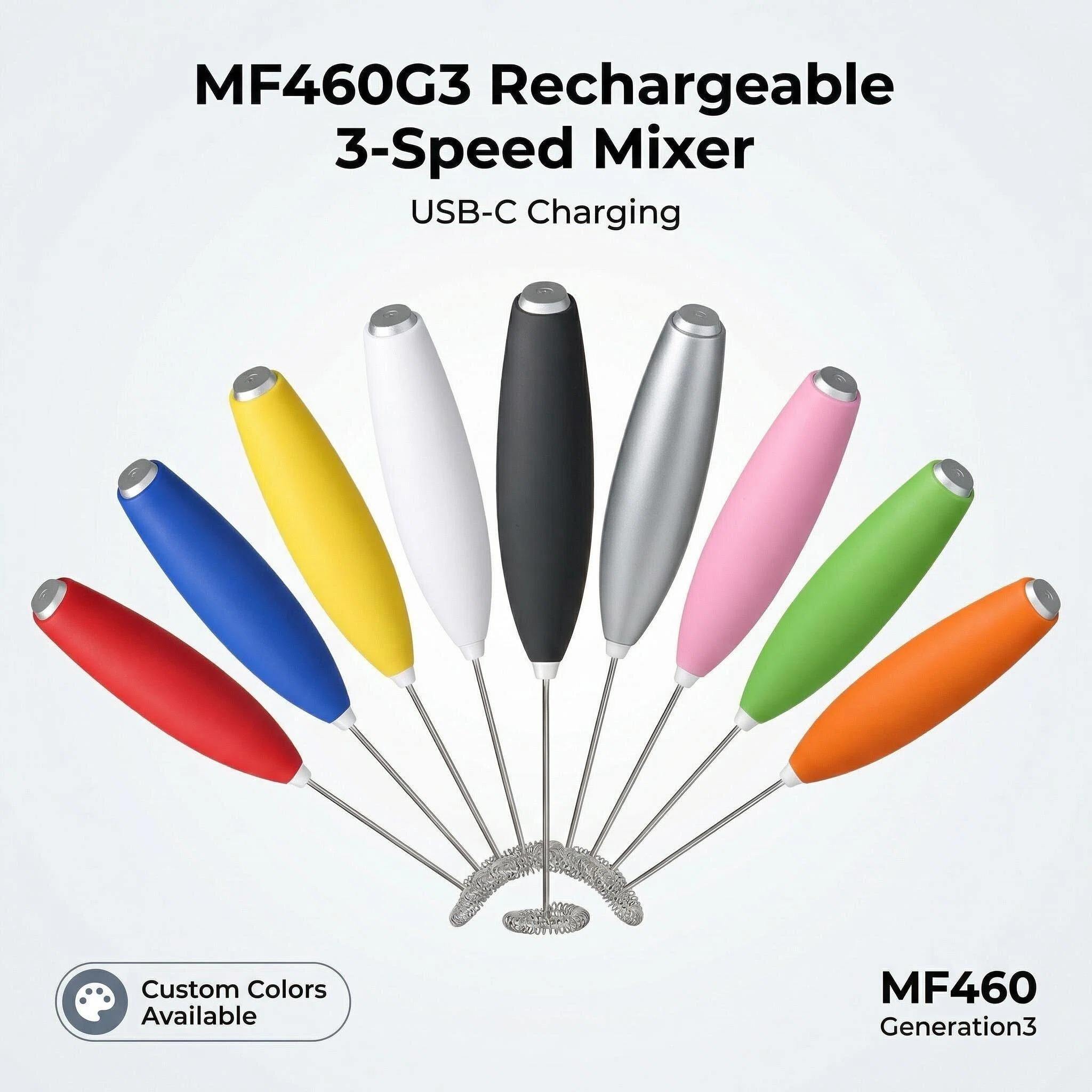 MF460G3: Rechargeable 3-Speed Mixer With Stand - USB-C Charging