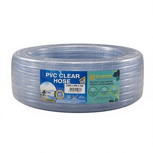 Manguera de PVC Transparente de 3.2–25 mm, Tubo Flexible para Transferencia de Agua y Aire para Riego, Manguera de PVC Transparente de 3.2–25 mm para Transferencia de Agua - Product Image 1