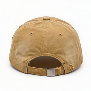 Gorra de Papá Estilo Retro 1987 con Estampado Desgastado Color Caqui, Gorra Casual Unisex para Streetwear, Gorra de Papá Ajustable de Algodón al por Mayor - Product Image 2