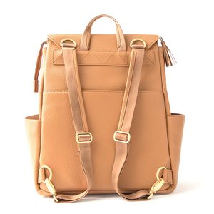 Large Internal Storage Pu Leather Diaper Backpack Baby Diaper Bag Backpack