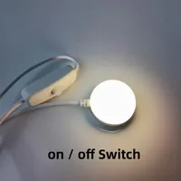 Blanc chaud DC5V 3W USB LED Lumières 2835 Puce Couleur Unique Lecture Veilleuse Bureau Livre Tablette Lampe Interrupteur Câble D'alimentation Dimmable