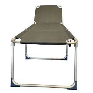 Ready Cargo Durable Adjustable Backrest Lightweight Aluminum Tube Frame Hospital Folding Bed
