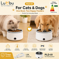 Bol chauffant en acier inoxydable pour nourriture et eau pour chats et chiens