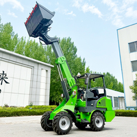 Di alta qualità 650kg Skid Steer elettrico Mini Loader con batteria al litio pale ruota anteriore per la vendita motore come componente di base