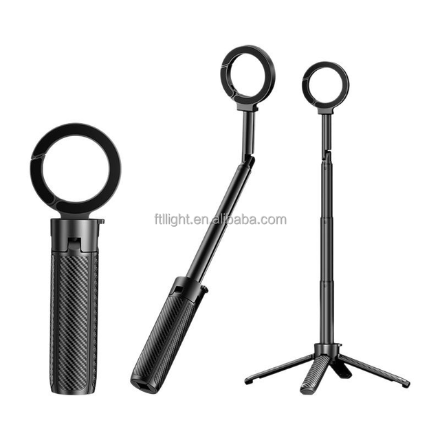 Wholesale 1 Extendable Magnetic Selfie Stick Tripod with Wireless Remote 540 Degree Rotating Phone Holder for Travel Vlogging