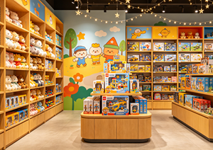ชั้นวางตุ๊กตาการ์ตูนแบบใหม่พร้อมไฟ ชั้นวางของเล่นเด็กสำหรับร้านค้า โรงงานผลิตเฟอร์นิเจอร์โชว์โมเดลเลโก้ตามสั่ง - Product Image 4