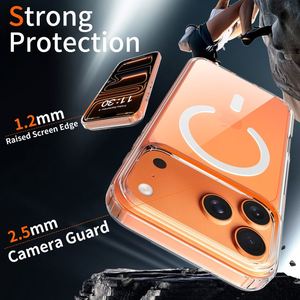 Coques de téléphone magnétiques, épaisseur 1,5 mm, anti-rayures, transparentes comme du cristal, pour iPhone 17 Pro Max 16 15 14 13 12 <span class=keywords><strong>11</strong></span> - Product Image 4