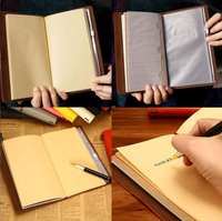 Creative Rétro Offre Spéciale PU Ordinateur Portable EN CUIR À La Main Vintage Journal journal Sketchbook Planificateur Rétro Journal carnet de Voyage