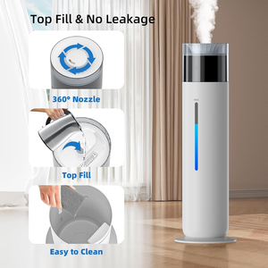 Humidificador Inteligente de Torre Silencioso de 10L, Gran Capacidad, Humidificador Ultrasónico para Toda la Casa con Control Remoto por WiFi - Product Image 3