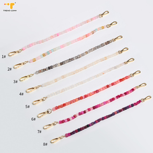 Chaîne de téléphone en acrylique agate pour femmes, cordon anti-perte pour téléphone portable avec couleurs assorties, sangles de <span class=keywords><strong>bijoux</strong></span> pour téléphone pour <span class=keywords><strong>iPhone</strong></span> 17 Pro Max - Product Image 1