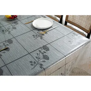 Toalha de mesa de pvc impermeável, toalha de mesa de plástico transparente de alta qualidade à prova d'água