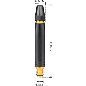 Buse de tuyau d'arrosage haute pression en métal, tête de pulvérisation réglable en angle de 0,75 pouces pour le lavage de voitures et l'utilisation en extérieur - Product Image 2