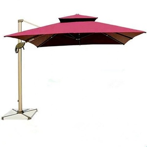 Sombrilla de jardín con precio de fábrica, 10 pies, con LED solar, tipo cantilever, con rotación de 360 grados - Product Image 6
