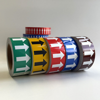 Ruban adhésif PVC pour tuyaux rouge, brun, bleu, vert, jaune