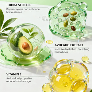 <span class=keywords><strong>Mascarilla</strong></span> Capilar de Aguacate Orgánico de Marca Privada, Anti-Rotura, Hidratación Profunda, <span class=keywords><strong>para</strong></span> Cabello Seco o Dañado, <span class=keywords><strong>Mascarilla</strong></span> Capilar de Queratina - Product Image 3